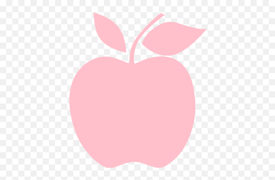 Pink Apple 2 Icon - Free Pink Fruit Icons Apple Fruit Black And White Icon Png,Apple Icon Aesthetic