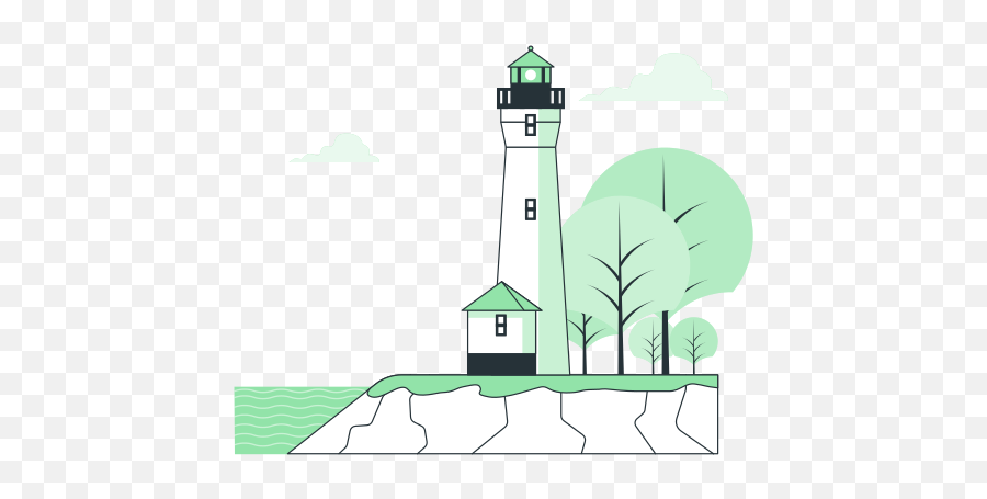 Lighthouse Customizable Isometric Illustrations Amico Style - Beacon Png,Lighthouse Icon Vector