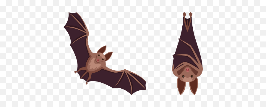 Bat Cursor U2013 Custom - Upside Down Hanging Bat Clipart Png,Cute Bat Icon