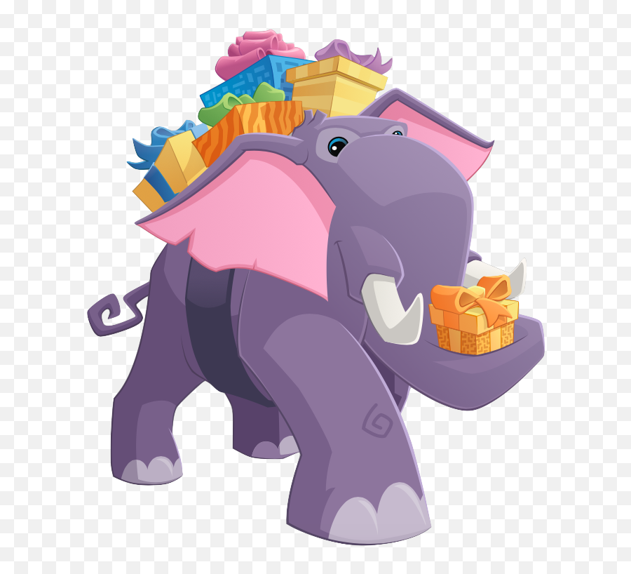 Jamaaliday U0026 Winter Assets Bundle U2014 Animal Jam Archives - Winter Animal Jam Looks Png,Elephant Png