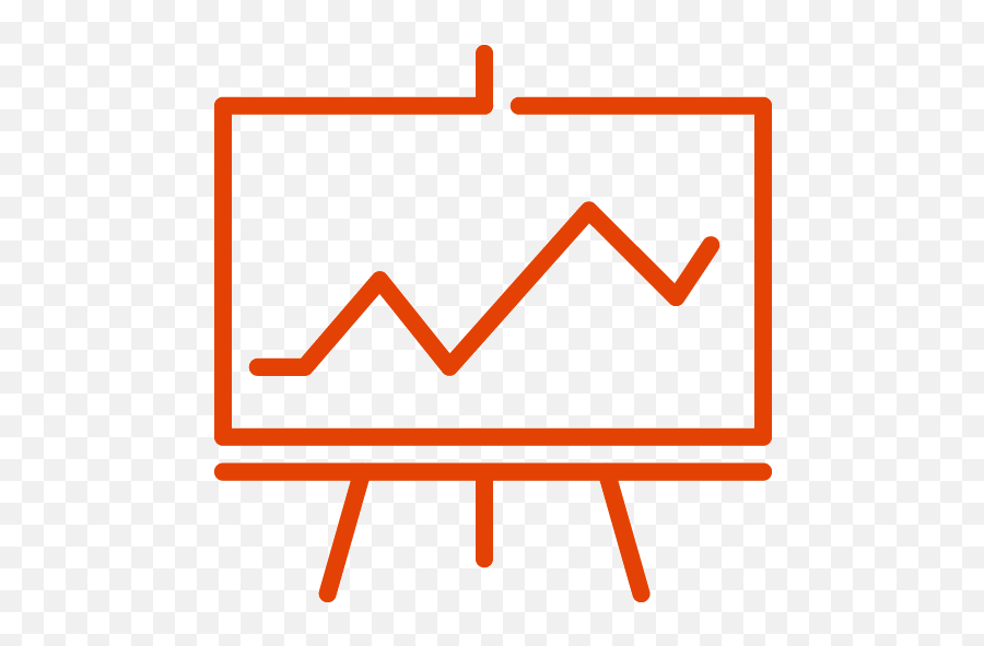 Soylent Red Chart 2 Icon - Free Soylent Red Chart Icons Orange Icon Line Chart Png,Fall Icon