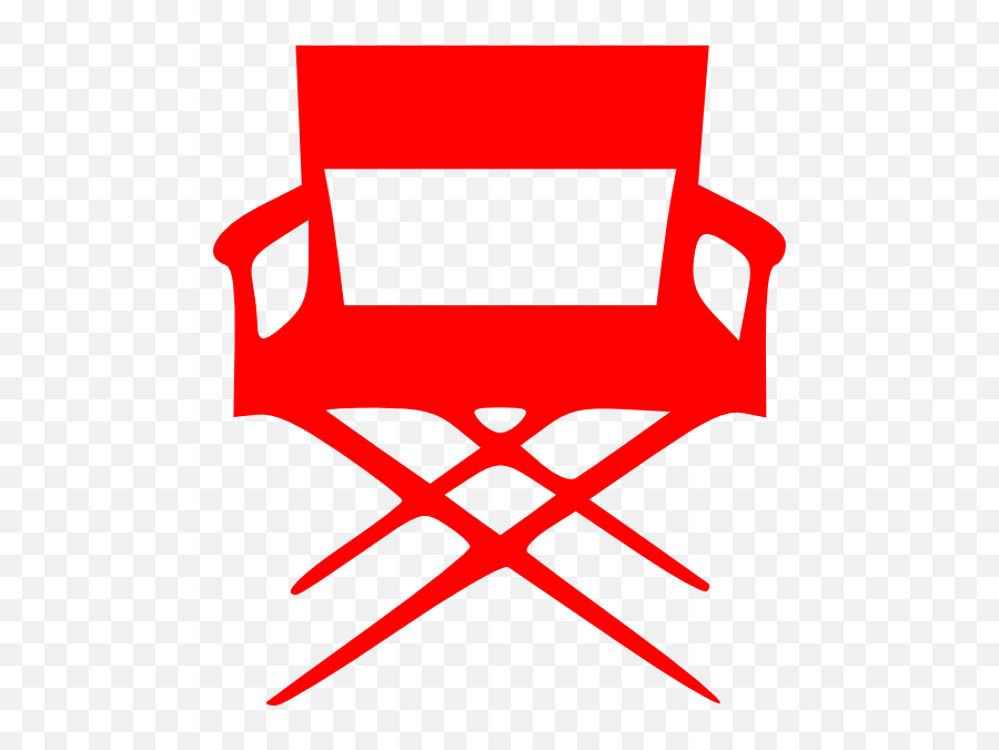 Director S Chair Red Clip Art - Vector Clip Art Director Chairs Clip Art Png,Chair Icon Vector