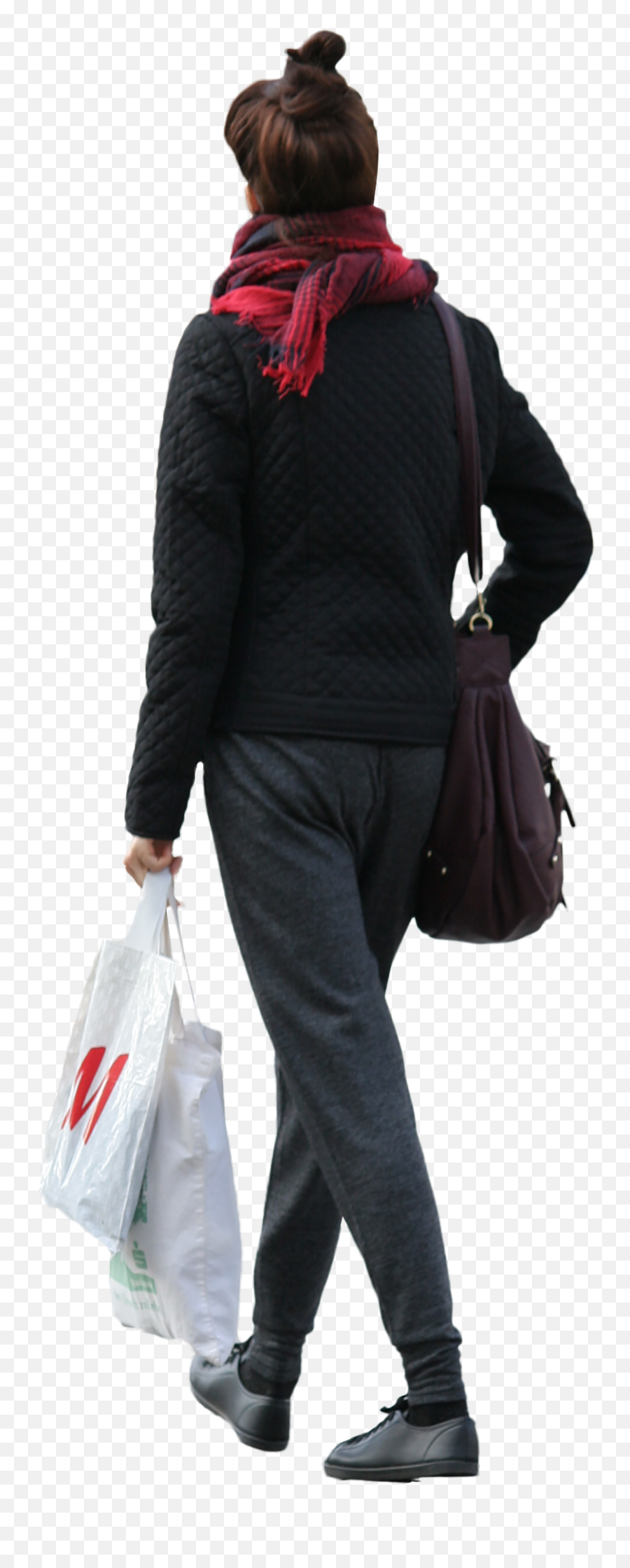 Women With Shopping Bag Free Cut Out People Trees And Leaves - Cut Out People Shopping Png,Bag Png