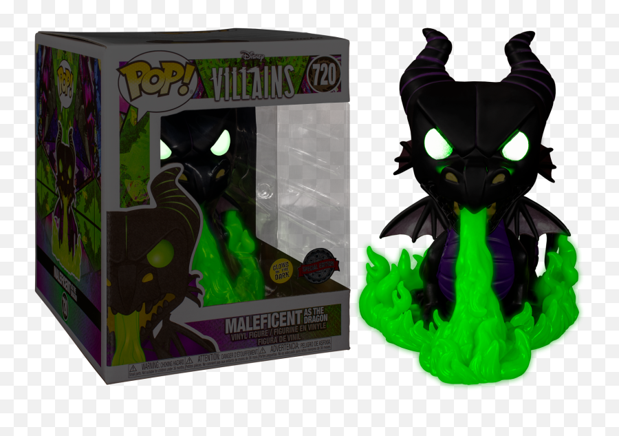 Funko Pop Sleeping Beauty - Maleficent Dragon Glow In The Funko Pop Disney Villains Png,Maleficent Png