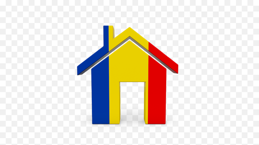 Home Icon Illustration Of Flag Romania - France Png,Image Of A Home Icon