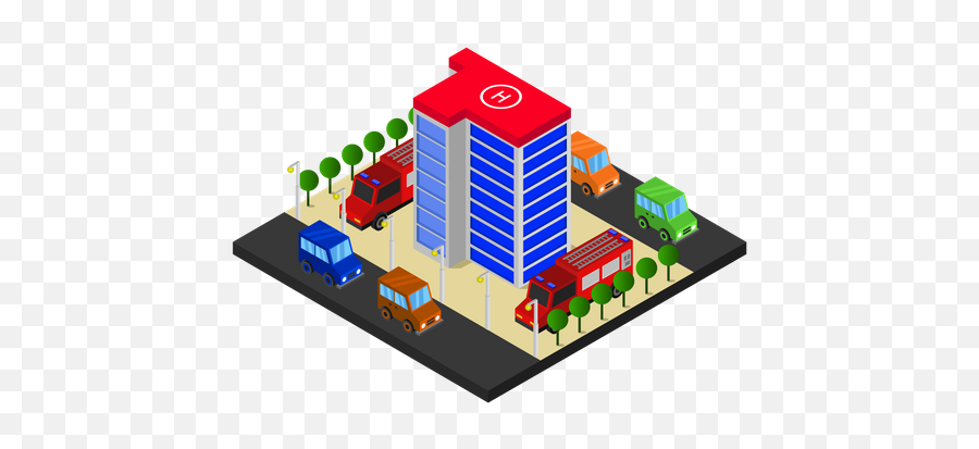 Best Premium Fire Station Building Illustration Download In - Vector Graphics Png,Fire Station Icon