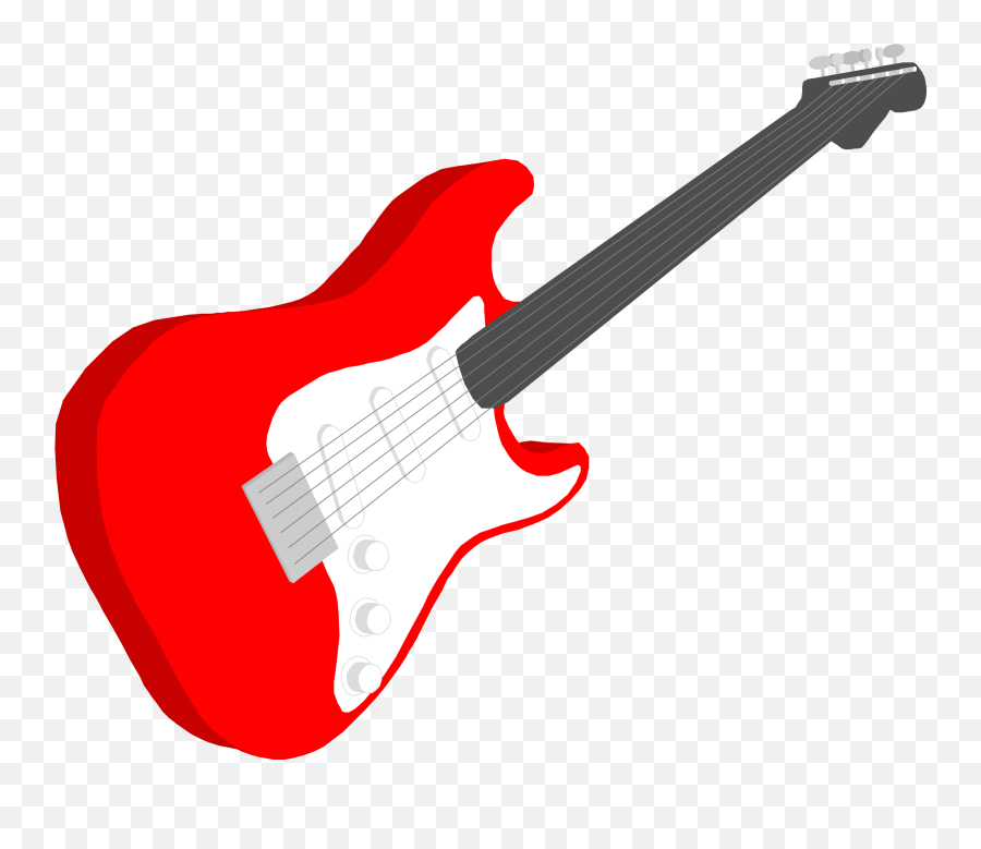Bass Guitar Clipart Musical Instrument - Electric Guitar Cartoon Png,Guitar Png Transparent