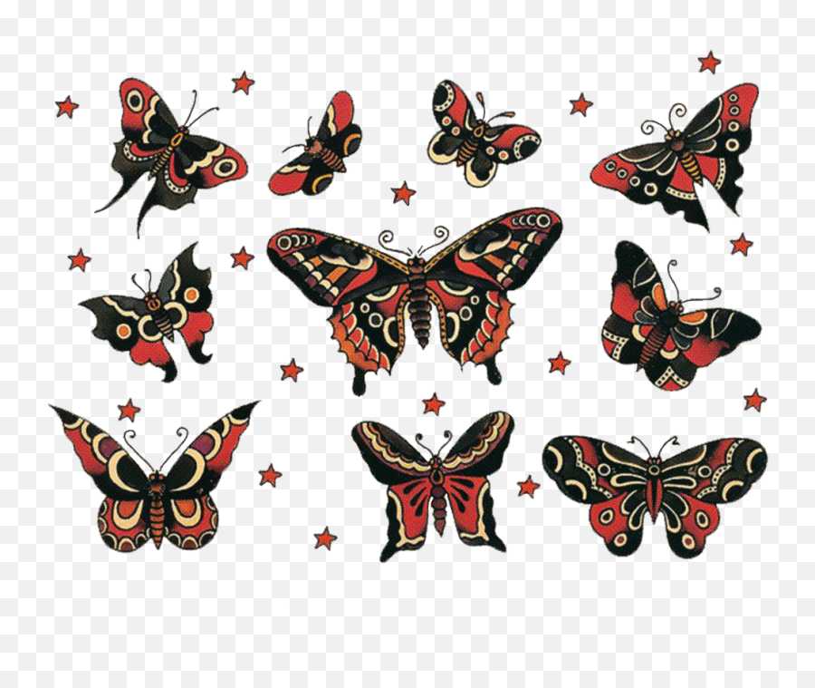 Germany Clipart Butterfly Transparent - Sailor Jerry Butterfly Tattoo Png,Butterfly Tattoo Png