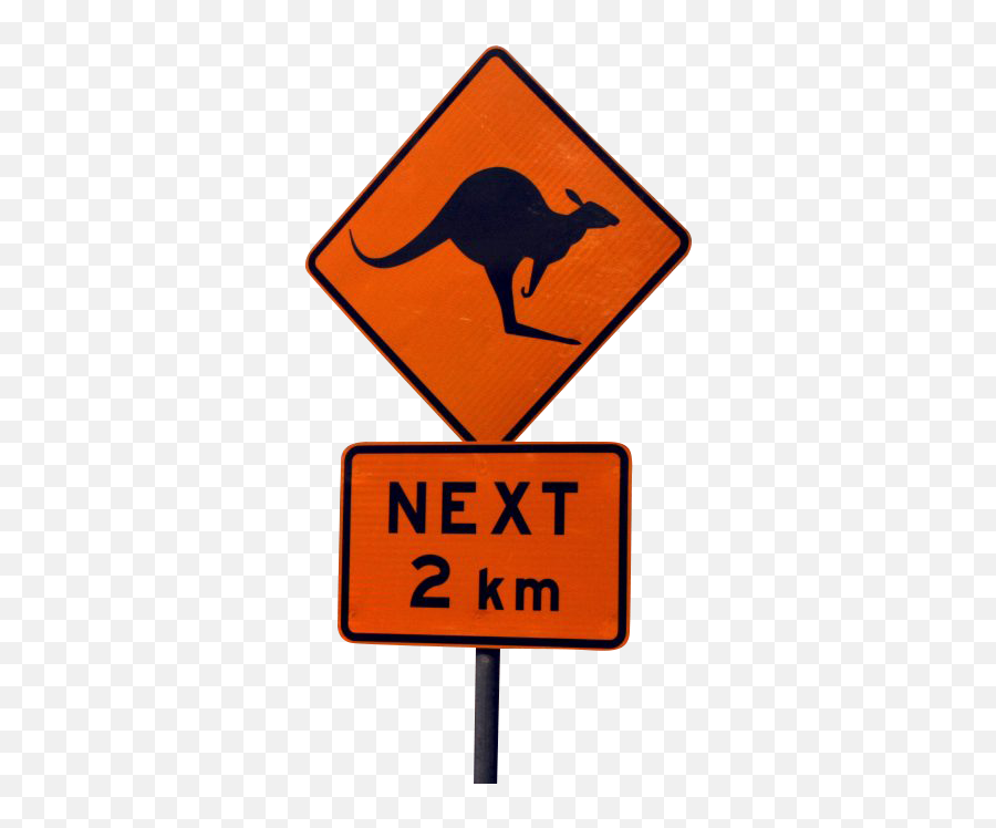 Download Free Png Kangaroo Warning Transparent Background - Kangaroo Sign,Kangaroo Transparent Background