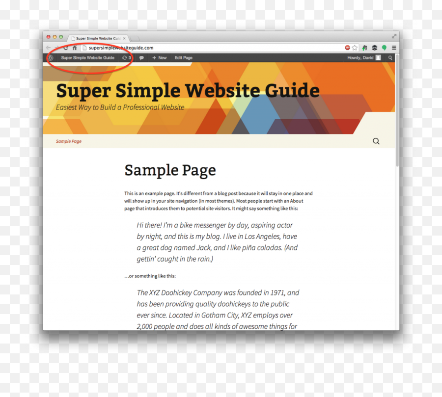 How To Set Up Your Wordpress Website - Supersimpl Png,Wordpress Admin Icon