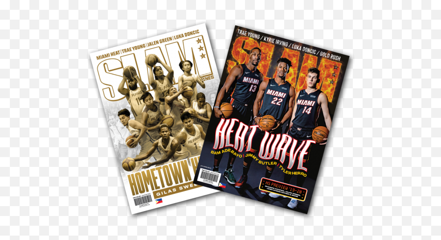 Slam Ph Issue 225 - Miami Heat U0026 Gilas Pilipinas Covers Poster Png,Miami Heat Logo Png