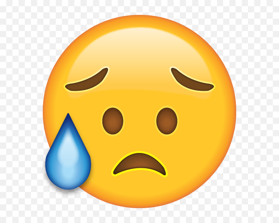 Crying Emoji Clip Art Transparent - Disappointed But Relieved Face Emoji Png,Cry Emoji Png