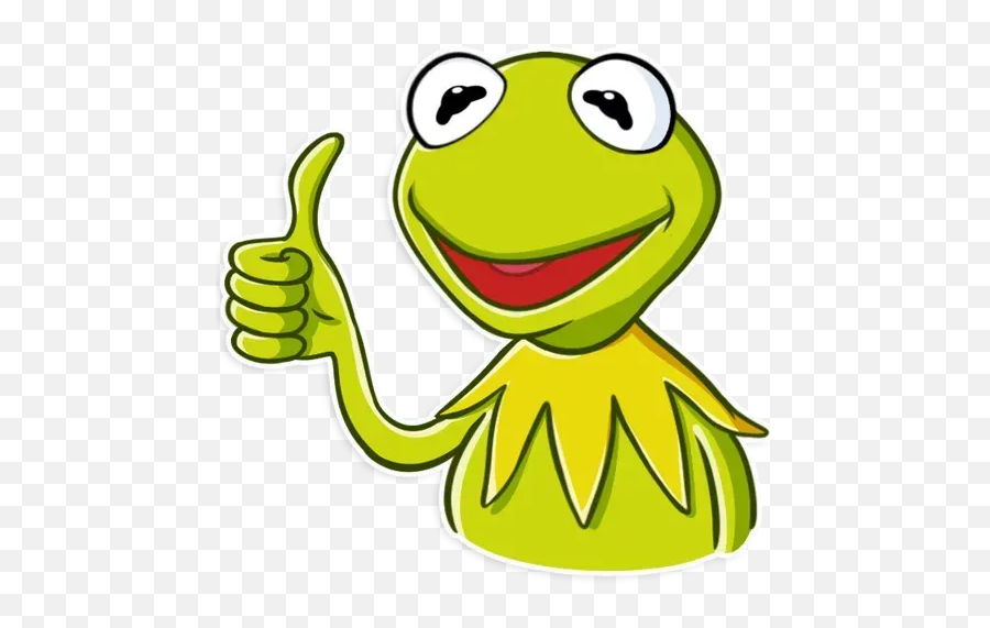 Kermit The Frog Whatsapp Stickers - Clip Art Png,Kermit Transparent