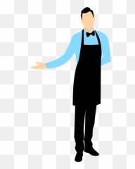 Butler Waiter Apron - Free Vector Graphic On Pixabay Garçom Png,Apron Png