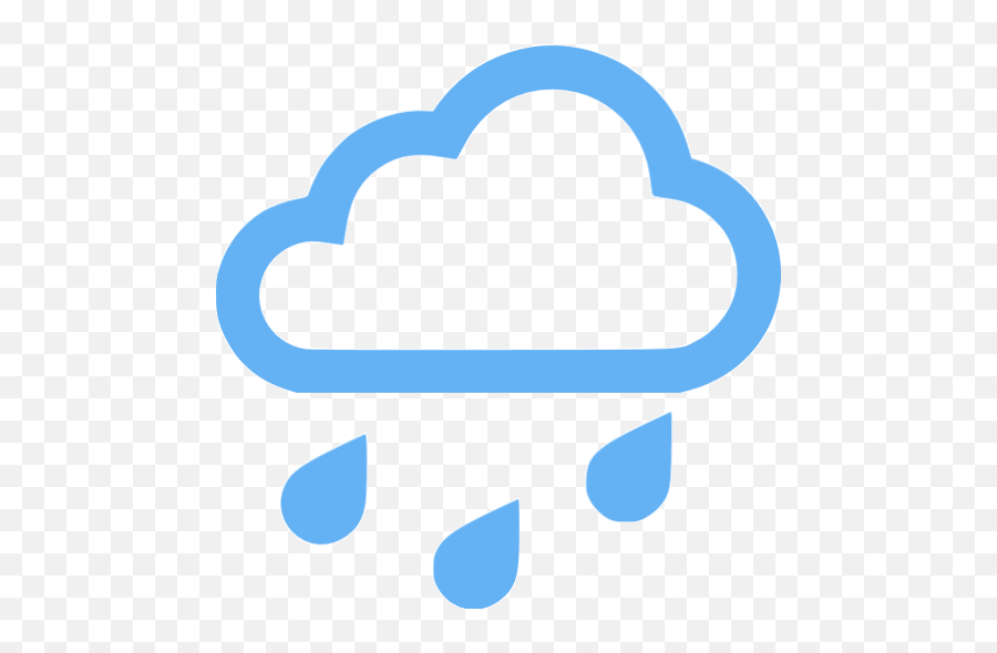Tropical Blue Rain Icon - Free Tropical Blue Weather Icons Rain Icon Transparent Png,Rain Png Gif