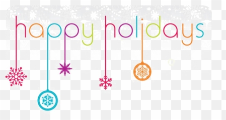 Download Hd Happy Holidays Transparent Background Png - All