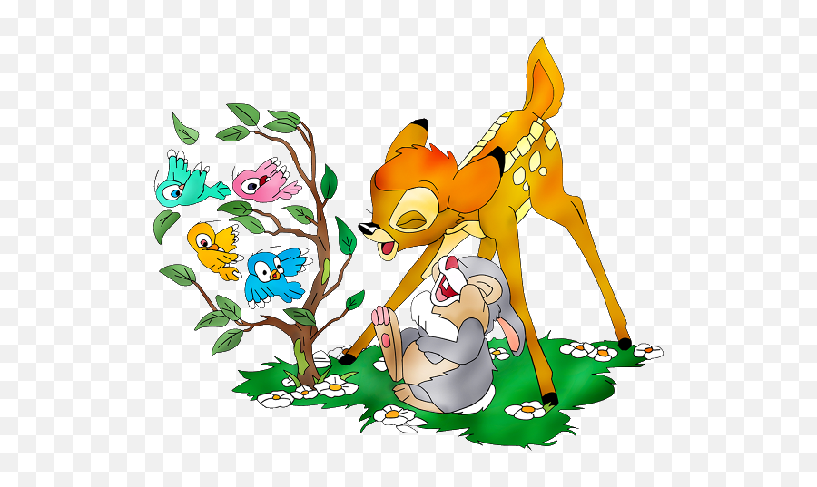 Download Bambi Clipart Thumper - Bambi And Friend No Background Png,Thumper Png