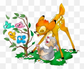 Download Bambi Clipart Thumper - Bambi And Friend No Background Png,Thumper Png