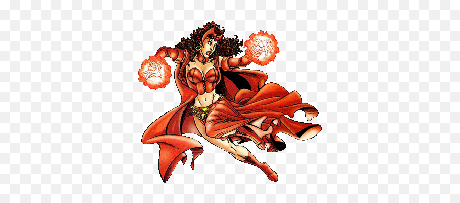 Marvel Heroes Classic Roleplaying Game - Cartoon Scarlet Witch Transparent Png,Scarlet Witch Transparent