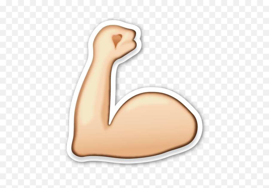 Arm Trasnaprent Emoji Transparent Png - Brazo Fuerte Emoji Png,Muscle Emoji Png