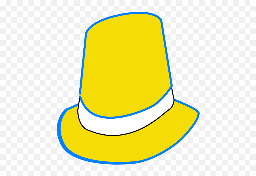 Top Hat Clip Art - Vector Clip Art Online Yellow Top Hat Cartoon Png,Top Hat Png