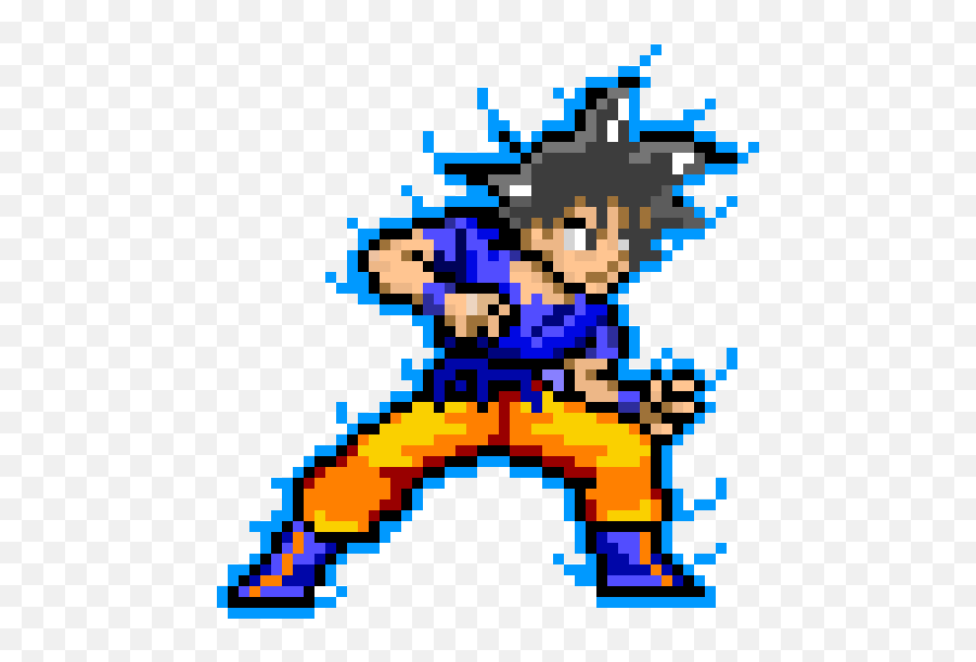 Ultra Instinct Goku - Goku Pixel Art Ultra Instinct Png,Ultra Instinct Goku Png