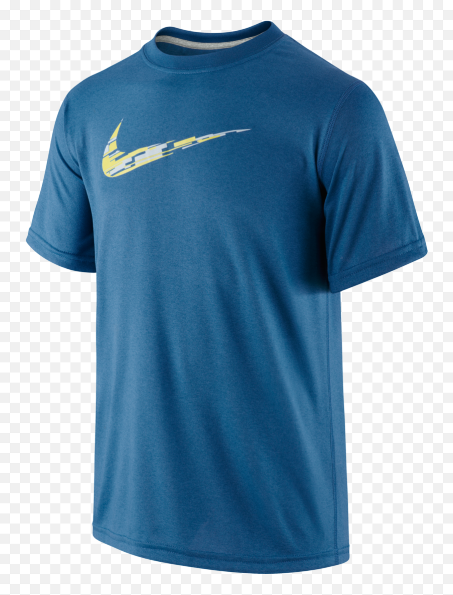 Nike Kidsu0027 Leg Rain Camo Swoosh Blue Shirt - Active Shirt Png,Blue Nike Logo