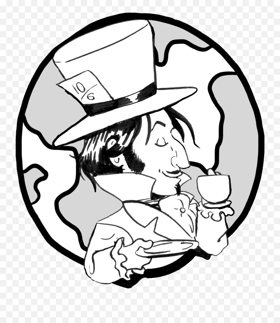 Creator Of Mad Hatter - Drawing Png,Mad Hatter Hat Png