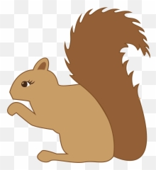 Squirrel Clipart - Silhouette Squirrel Clipart Png,Squirrel Transparent