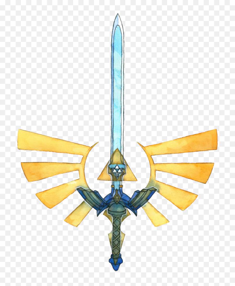 Legend Of Zelda Tattoos - Master Sword Botw Triforce Png,Master Sword Png