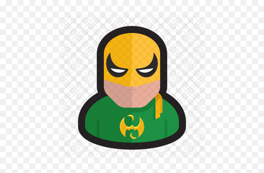 Iron Fist Icon Of Colored Outline Style - Cartoon Png,Iron Fist Png