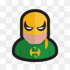 Iron Fist Icon Of Colored Outline Style - Cartoon Png,Iron Fist Png