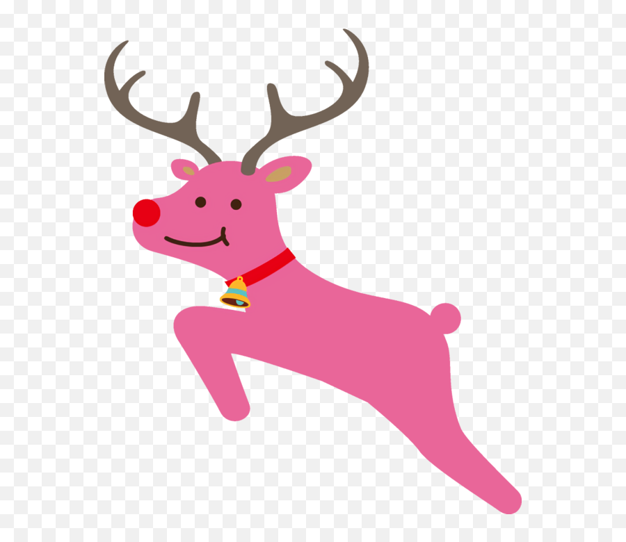 Christmas Deer Reindeer Antler For - Cartoon Png,Antler Png