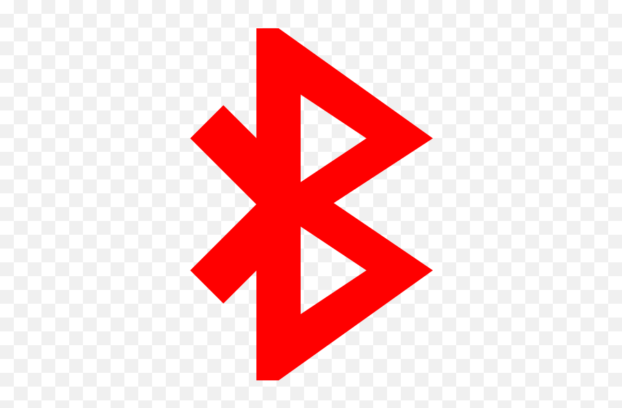 Red Bluetooth 3 Icon - Red Bluetooth Logo Png,Bluetooth Logo Png