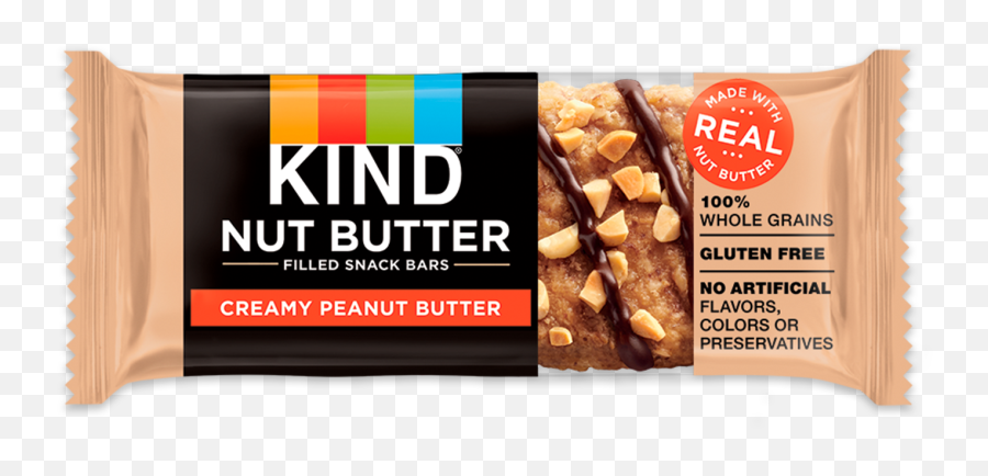 Creamy Peanut Butter - Kind Peanut Butter Chocolate Bar Png,Butter Png