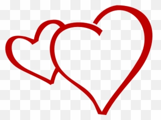 Together Clip Art - Black Heart Vector Png