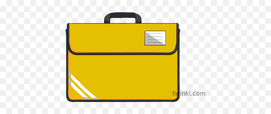 Book Bag Yellow Colour Cmyk Illustration - Twinkl Horizontal Png,Book Bag Png