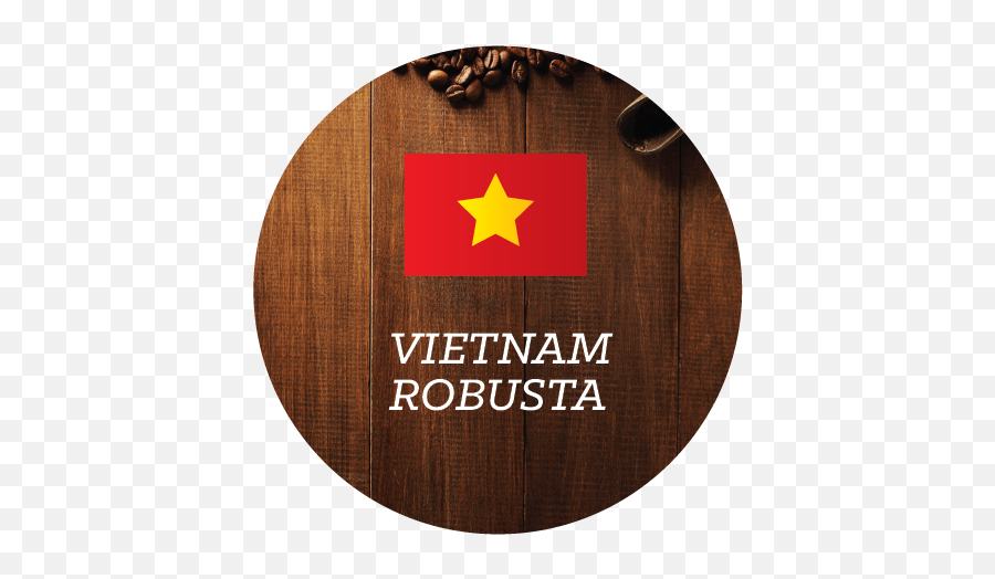 Vietnam Robusta Coffee Beans - Circle Png,Vietnam Flag Png