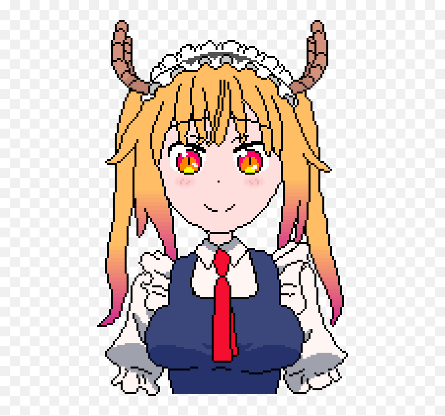 Pixilart - Tohru By Maximousmouse Miss Dragon Maid Pixel Png,Tohru Png