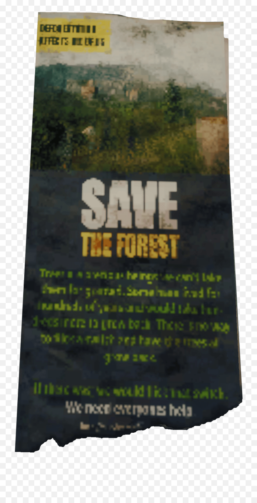 Download Save The Forest Leaflet - Tree Png Image With No Tree,Forest Tree Png