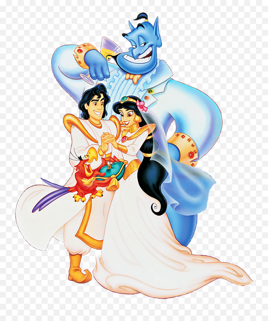 Wedding Cartoon Transparent Png Image - Aladdin And Jasmine Wedding,Aladdin Png