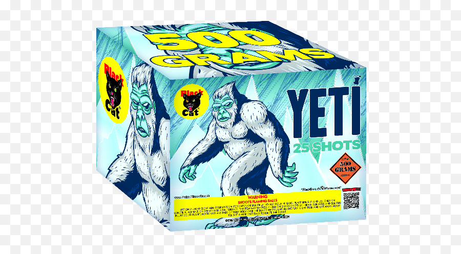 Yeti 25u0027s Black Cat Fireworks - Cartoon Yeti Png,Blue Yeti Png