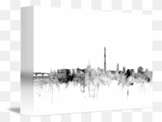 Download Washington Dc Skyline Png Graphic Royalty Free - Art