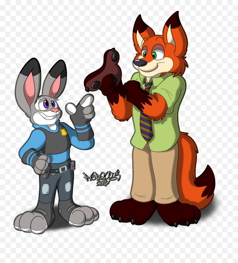 Nick U0026 Judy Clipart - Full Size Clipart 2388781 Pinclipart Judy Tickle Zootopia Png,Nick Wilde Png