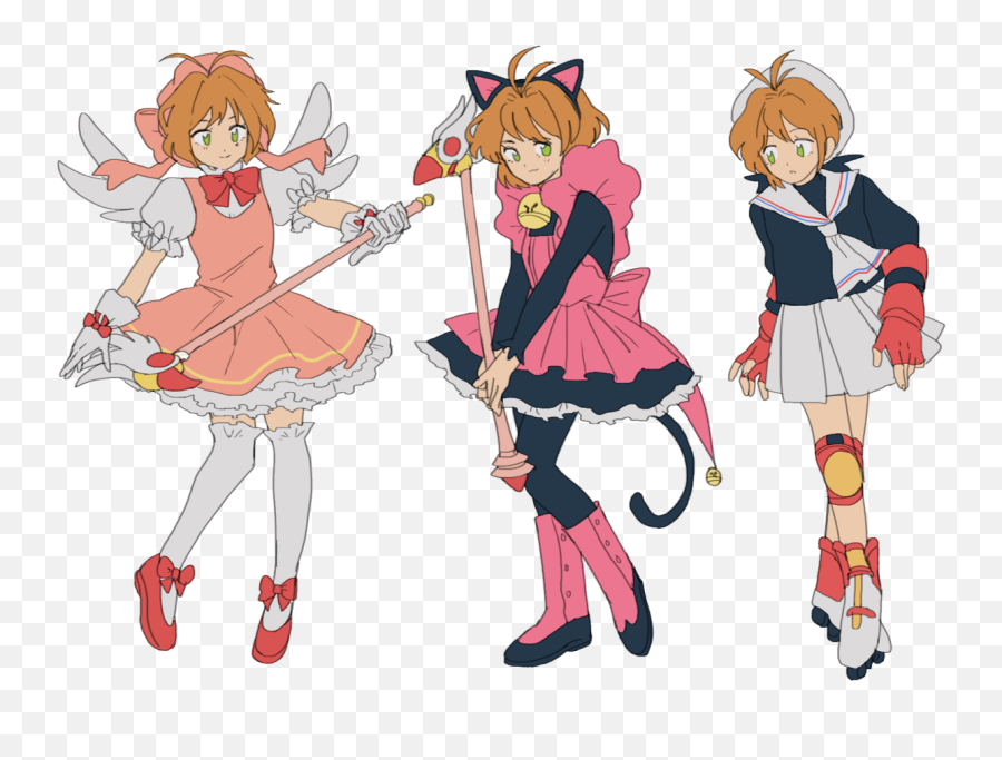 Pin - Cardcaptor Sakura Kinomoto Outfits Png,Cardcaptor Sakura Transparent