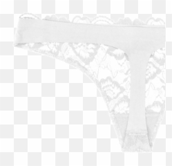 Lace Front Thong White Sneaky Vaunt - Png Transparent