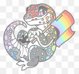 Fursona Pins - Leopard Gecko Non Binary Leopard Gecko Art Png,Leopard Gecko Png