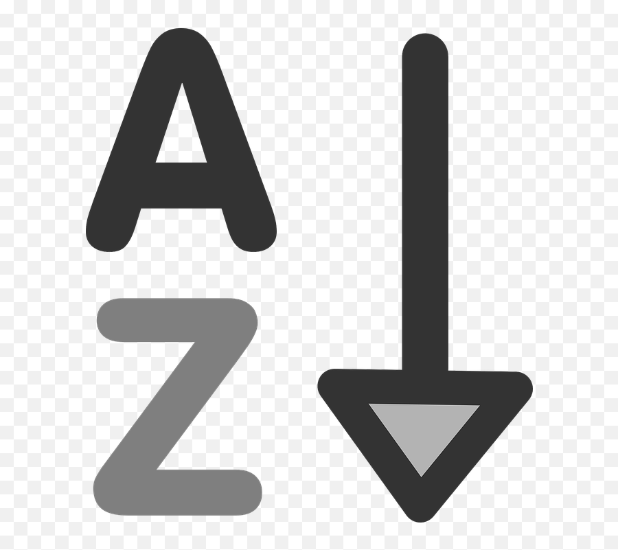 Icon Symbol Alphabetically Increase - Sort Symbol Png,Teradata Icon
