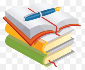 Clip Art - Book And Pen Png Transparent