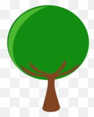 Tree Trees Simple Mini Sticker - Dot png